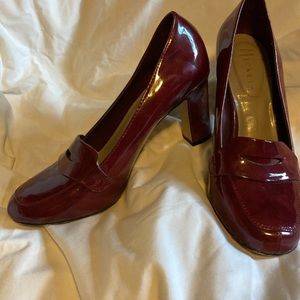 Nickels Patent leather heel loafer